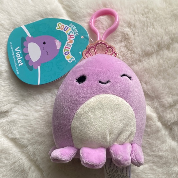 Squishmallows Toys Violet 3 Clip Squishmallows Poshmark